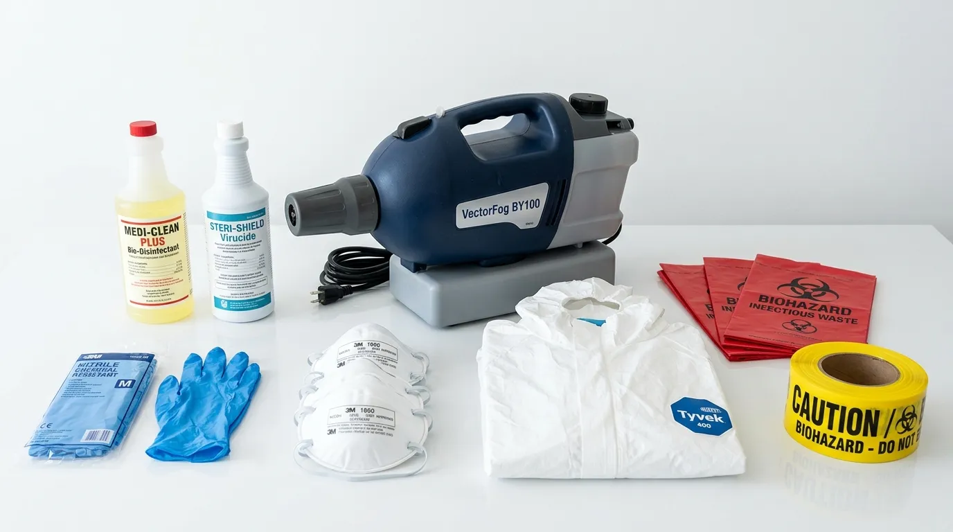 Professional biohazard remediation crew working in Smyrna